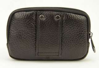   Leather Belt Bag Purse Fanny Hip Waist Cellphone Case Pack Brown