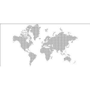  World Map   Dots Wall Mural: Home Improvement