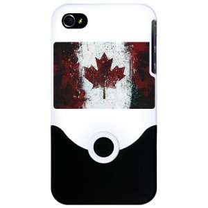   4S Slider Case White Canadian Canada Flag Painting HD: Everything Else