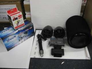 Pounding Black Motorcycle Audio package. 250w system+subwoofer+ 