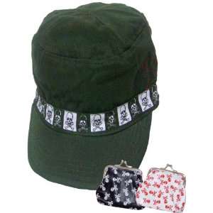    New Skull Green Cap Free Black/ Red Coin Purses Toys & Games