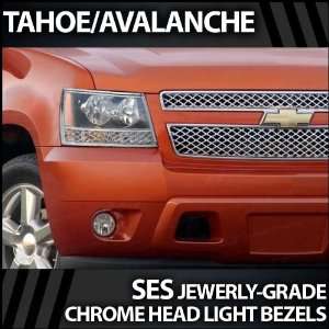  2007 2012 Chevy Tahoe Chrome Head Light Bezels: Automotive