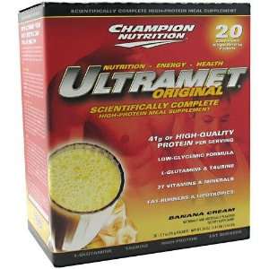  Champion Nutrition Ultramet Original, Banana Cream, 20 2 