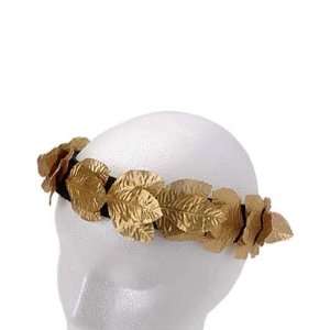  Roman Spartan Greek Golden Leaf Wreath Costume Headband 