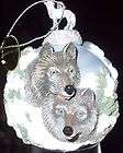 wolf ornament bradford edition eyes of the wild 