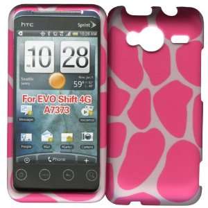  Pink Giraffe HTC Evo Shift 4G / Knight Sprint Case Cover 