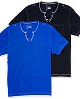 NEW INC International Concepts T Shirt, Nollie Split Neck T Shirt