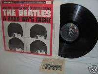 BEATLES A HARD DAYS NIGHT 1964 BLACK LABEL UAS 6366 LP  