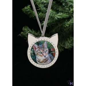  Arthur Court Designs Cat Frame Ornament: Patio, Lawn 