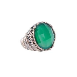  Bronzed By Barse Green Onyx Adjustable Ring Jewelry
