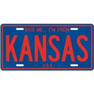   AM FROM KANSAS  UNITED STATES LICENSE PLATE SIGN CITY