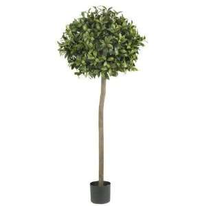   Nearly Natural 5 Ft Sweet Bay Ball Topiary Silk Tree: Home & Kitchen