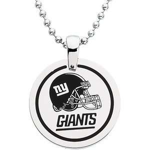  Stainless Steel New York Giants Name Logo Necklace 