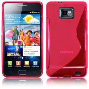  Samsung Galaxy S2 (i9100) TPU Rubber Case   Hot Pink: Cell 