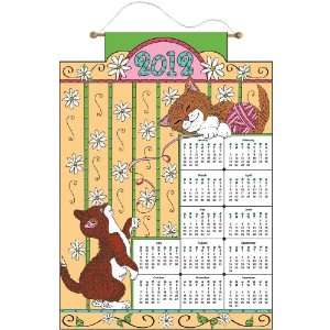  Bucilla Playful Kittens 2012 Jeweled Felt Calendar Kit 16 