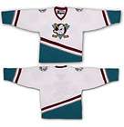 Custom The Mighty Ducks of Anaheim Hockey Jersey All Stitch Sewn White
