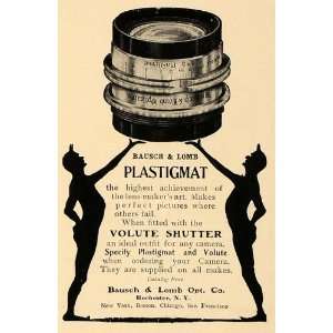 1905 Ad Bausch Lomb Plastigmat Volute Shutter Lens 
