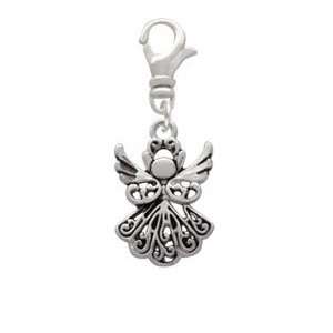  Silver Angel Clip On Charm Arts, Crafts & Sewing