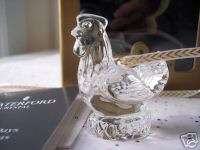 MINT WATERFORD CRYSTAL 1997 ORNAMENT 3 FRENCH Hens NIB  