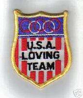 USA LOVING TEAM OLYMPIC PATCH   NEW  