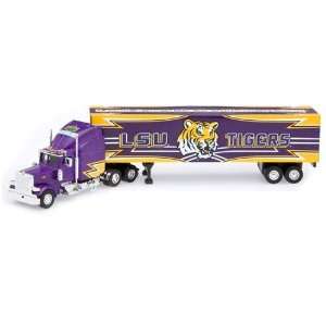  LSU Tigers Die Cast Collectible Tractor Trailer: Sports 