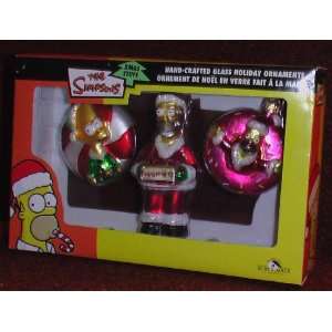  Simpsons Hand Crafted Glass Holiday Ornaments: Everything 