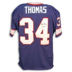  Thurman Thomas Signed Bills t/b Jersey w/1991 MVP 
