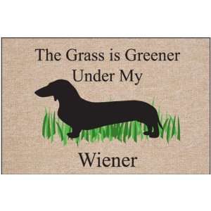    The Grass Is Greener Under My Wiener Doormat Patio, Lawn & Garden