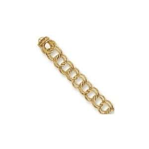  Double Spiral Charm Bracelet in Yellow Gold: Jewelry