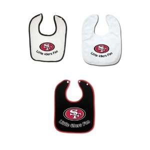  San Francisco 49ers 3 Pack Snap Bib Set