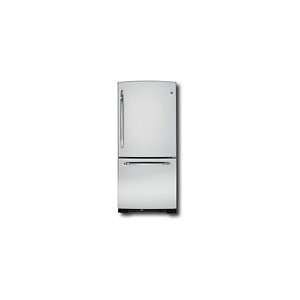    GE 202 Cu Ft Bottom Mount Refrigerator   CleanSteel Appliances