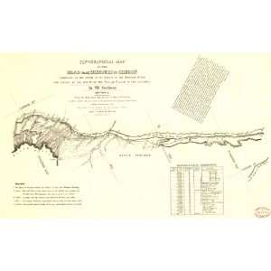  1846 map of Oregon Trail Northwestern States
