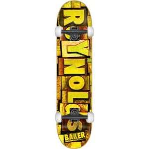  Baker Reynolds Metal Font Complete Skateboard   8.25 