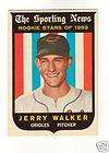 1959 Topps 144 Jerry Walker Baltimore Orioles Rookie Star  