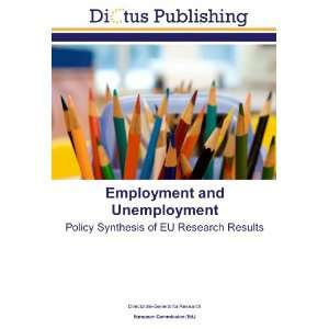  Employment and Unemployment (9783843334624) Directorate 