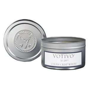  Votivo Travel Tin Candle Clean Crisp White: Beauty