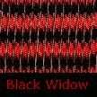 50ft 50 550 Paracord Black Widow Black & Red  