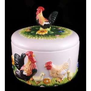   Country Rooster Embossed hand painted Tortilla Warmer