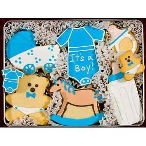 Its A Boy Sugar Cookie Sampler Gift Tin  Grocery 