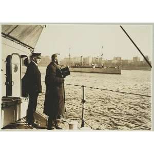   Daniels,deck,mine sweeper fleet,Hudson River,1913