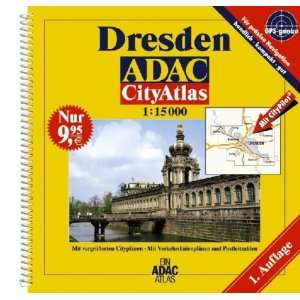  Dresden (Germany) 115,000 Street Atlas spiral bound ADAC 