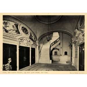  1903 Print New Lyceum Theatre Foyer New York Herts Tallant 