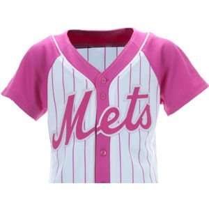  New York Mets JETER MLB Girls Youth Fashion Replica Jersey 