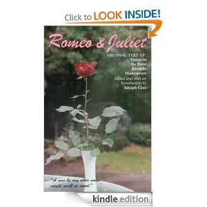 Romeo and Juliet Original Text of Masuccio, Da Porto, Bandello and 