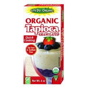 Lets DoOrganic Organic Tapioca Granules, 6 Ounce Boxes (Pack of 6 