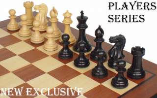 New Exclusive Staunton Chess Set Ebonized 3 King  