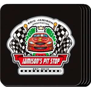 Racing Personalized Coaster Set:  Kitchen & Dining