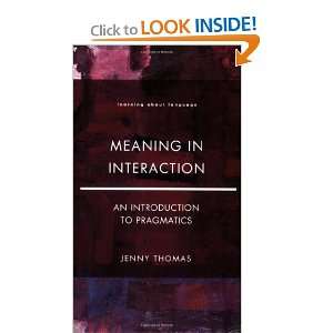  Meaning in Interaction An Introduction to Pragmatics 