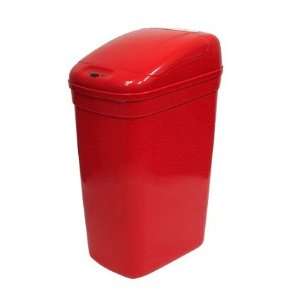   gallon infrared hands free trash can, Red, plastic
