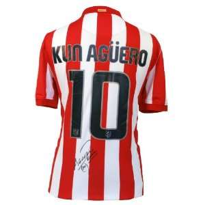    Sergio Aguero Signed Atletico Madrid Shirt